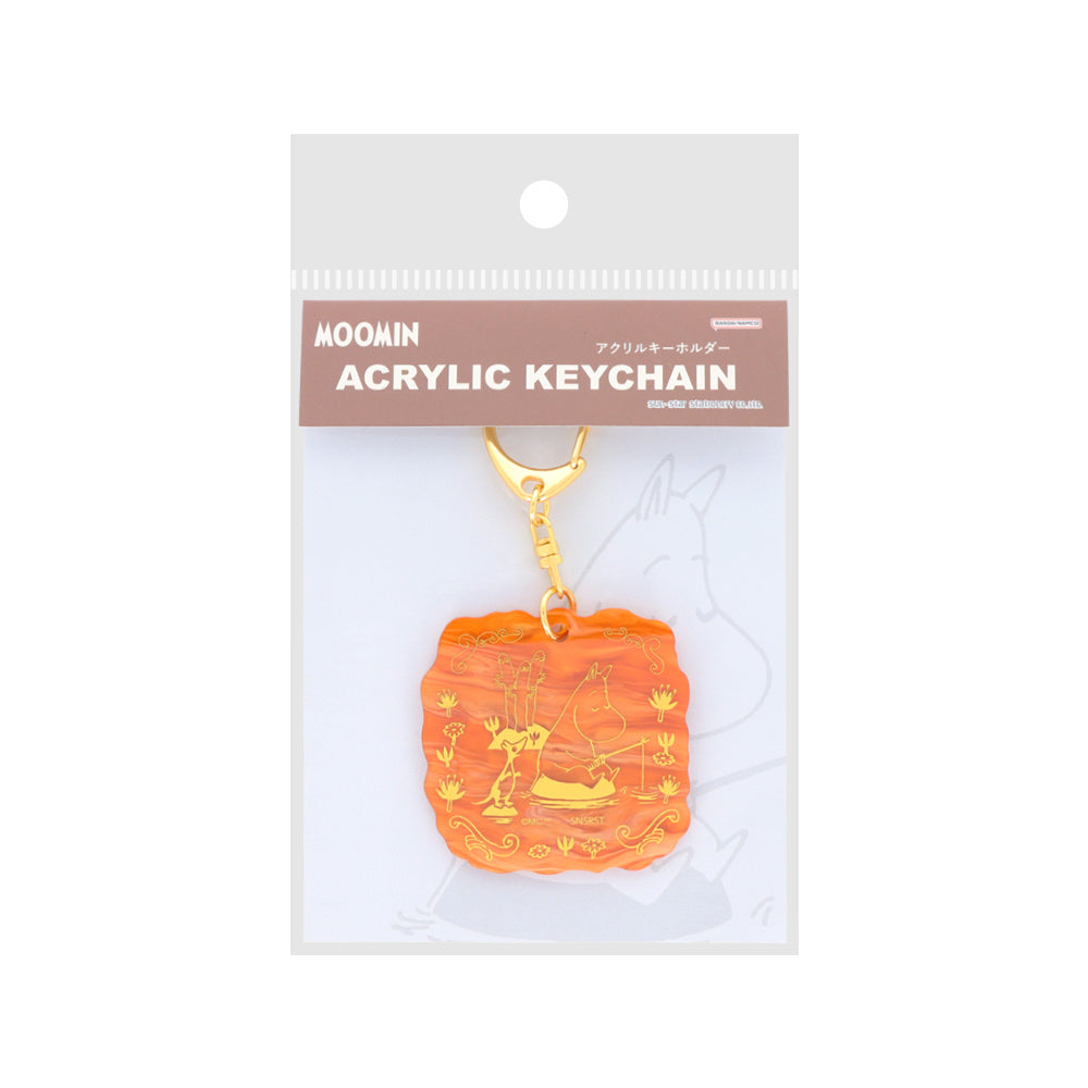 Tortoiseshell-style acrylic keychain (Moomin) S8348847