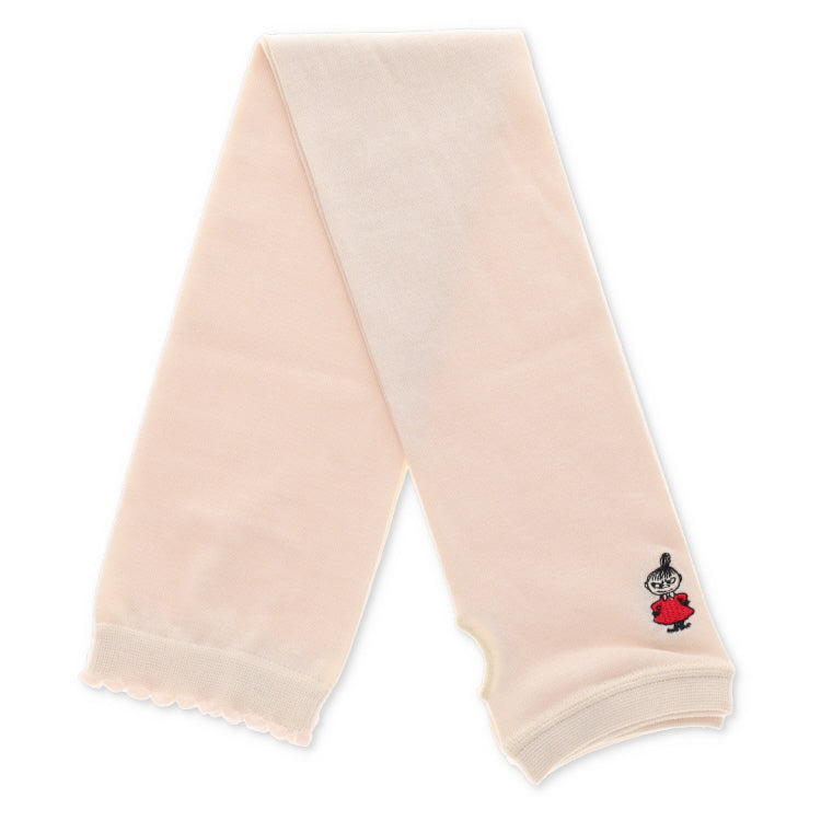 UVカット 冷感アームカバー（リトルミイ刺しゅう/オフホワイト）MNG640004-007