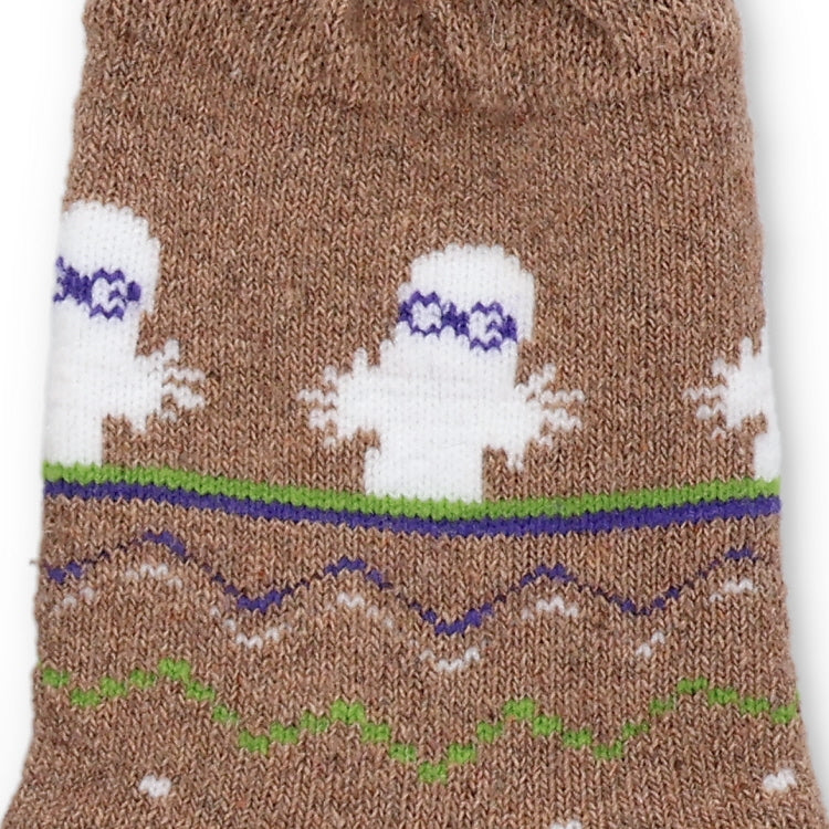 ロークルーソックス（ニョロニョロ/ノルディック/ブラウン）MNL753514-011