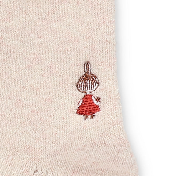 ロークルーソックス（リトルミイ刺しゅう/オフホワイト）MNL753512-007