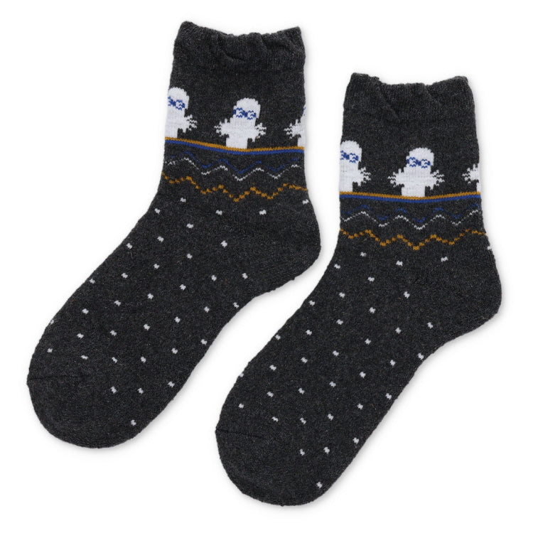 ロークルーソックス（ニョロニョロ/ノルディック/ブラック）MNL753514-001