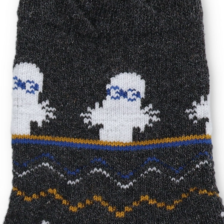 ロークルーソックス（ニョロニョロ/ノルディック/ブラック）MNL753514-001