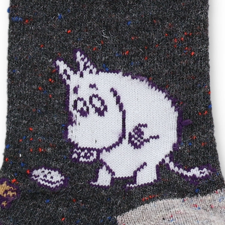 ロークルーソックス（ムーミン/チャコール）MNL453503-002