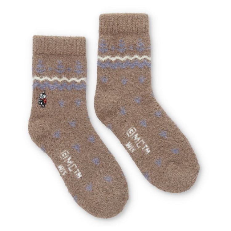 フェザーホームソックス（リトルミイ/ノルディック/ブラウン）MNL454512-011