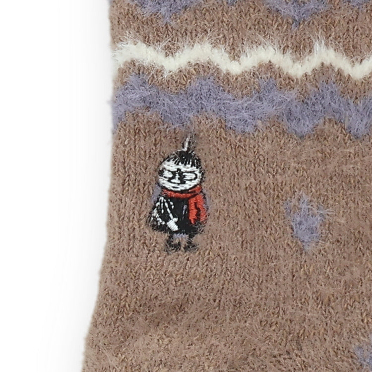 フェザーホームソックス（リトルミイ/ノルディック/ブラウン）MNL454512-011