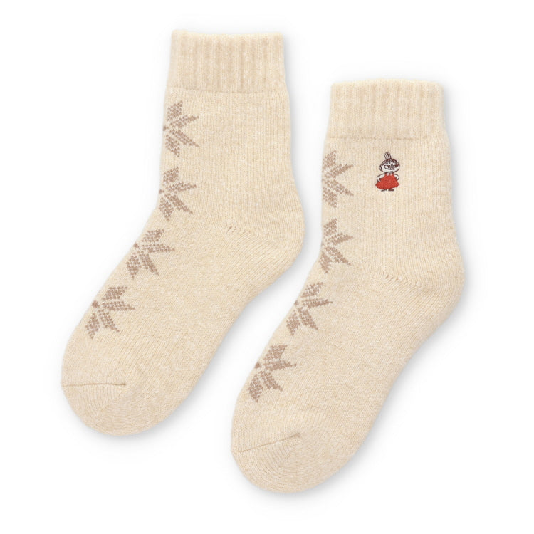 ヘアリーホームソックス（リトルミイ/雪/オフホワイト）MNL454513-007