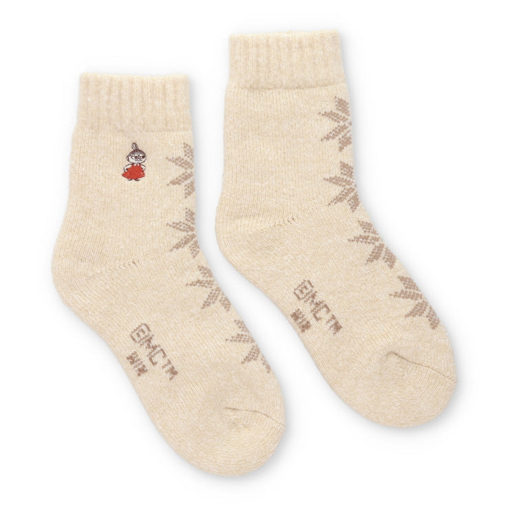 ヘアリーホームソックス（リトルミイ/雪/オフホワイト）MNL454513-007