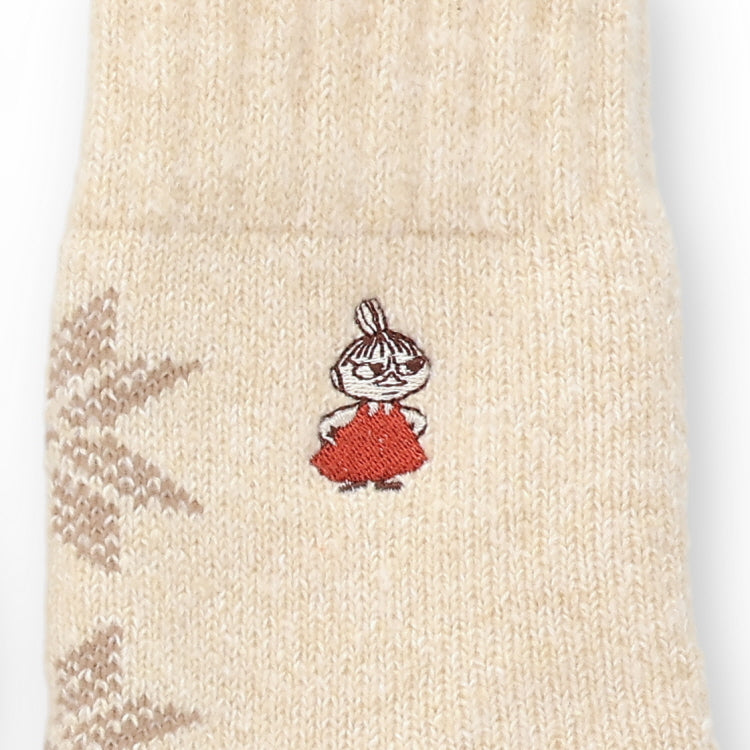 ヘアリーホームソックス（リトルミイ/雪/オフホワイト）MNL454513-007