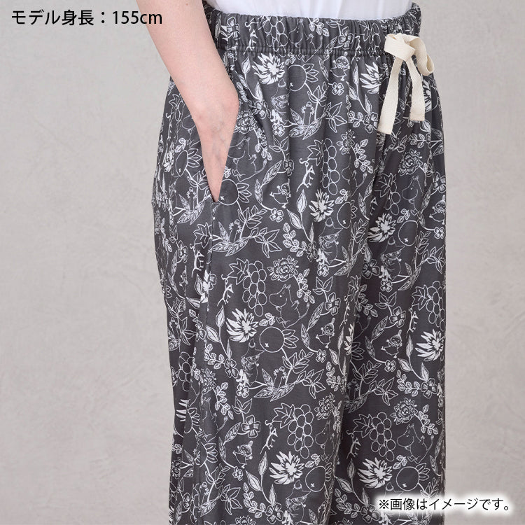 リラパンL-LLサイズ（フルーツガーデン/ミディアムグレー）MNO660259-303