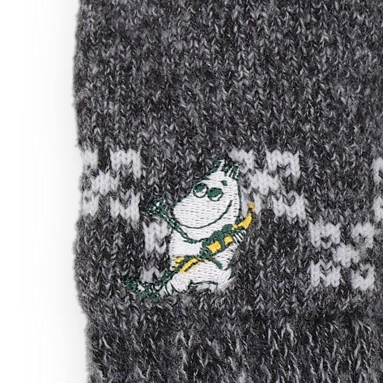 アームウォーマー（SNOWY WAY HOME/ムーミン刺しゅう/ブラック）MNG450555-001