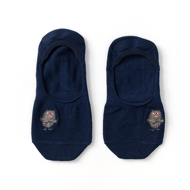 パンプスソックス（スティンキー刺しゅう/紺）MNL661231-030