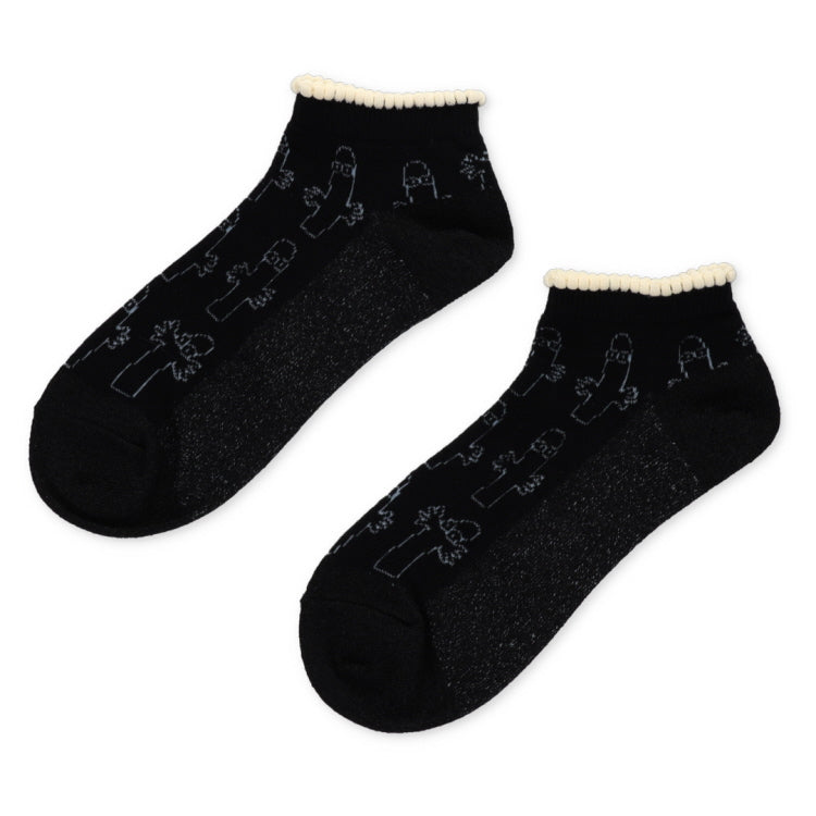 アンクルソックス（ニョロニョロ/ブラック）MNL662296-001 - MOOMIN SHOP