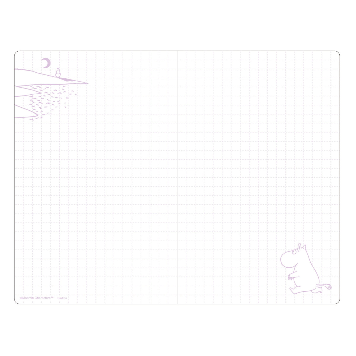 A6ミニノート（オーロラ/ムーミン/BU）AD05802