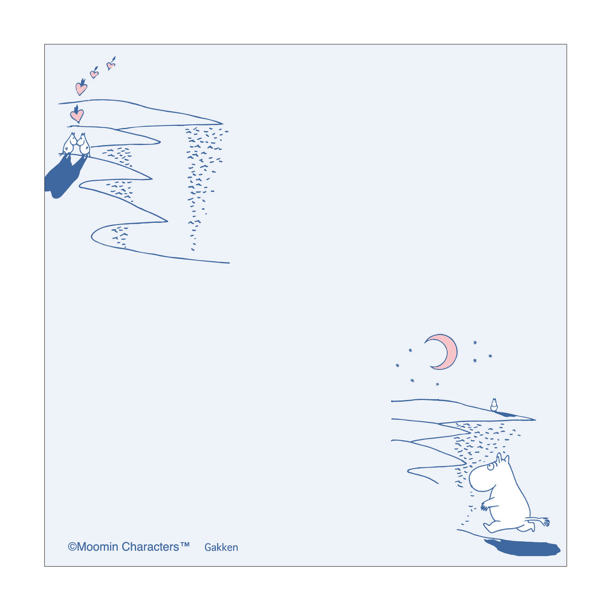 スクエアメモ（オーロラ/ムーミン/BU）M05849