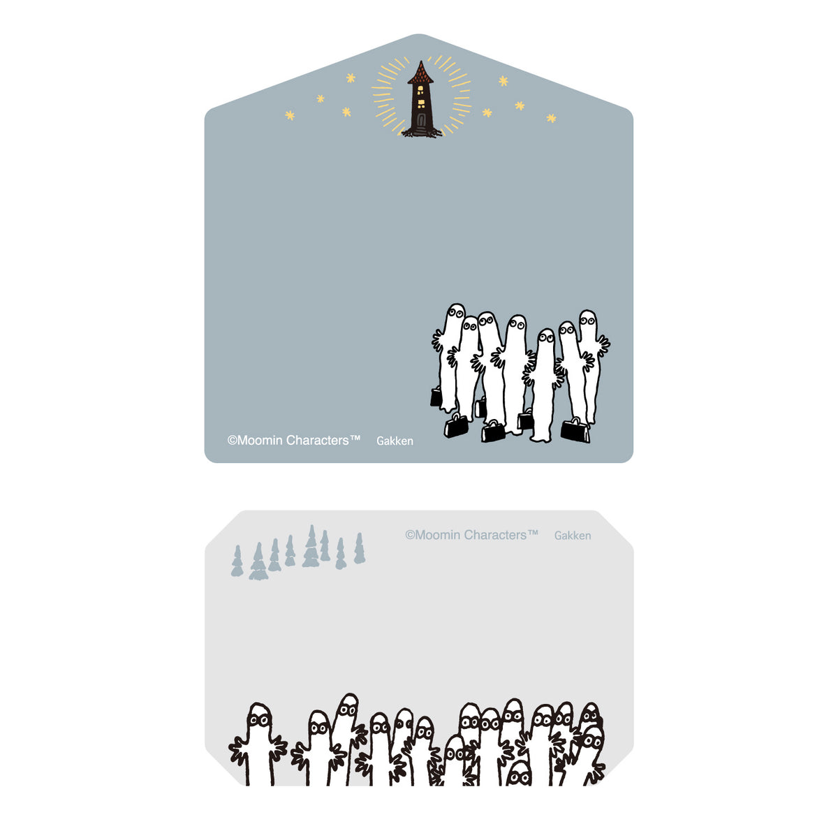 付箋セット（アウトドア/ニョロニョロ/GY）AM04865