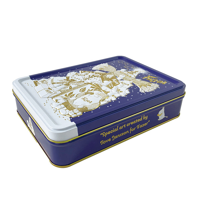 Fazer GodJulデザイン缶入りチョコレート（ブルー）FAZ170172※