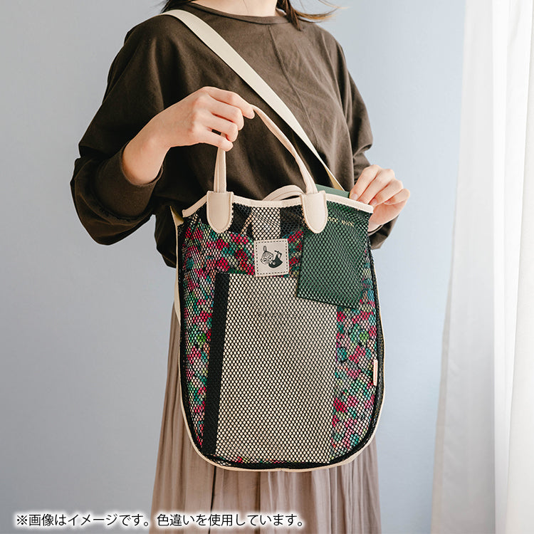 ムーミン グッズJOCOMOMOLA 2WAYトートバッグ（リトルミイ/グリーン）MON653GR-8