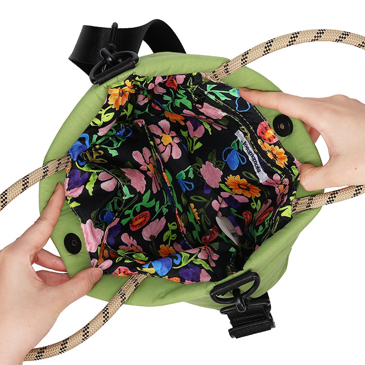 JOCOMOMOLA ロープハンドル付きショルダーバッグ（ムーミン）MON681GR-1