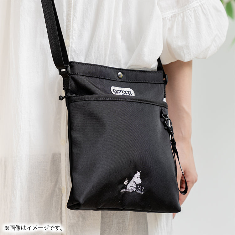 OUTDOOR PRODUCTS ショルダーバッグ（ムーミン＆リトルミイ）MON701BK-1【航空便不可】