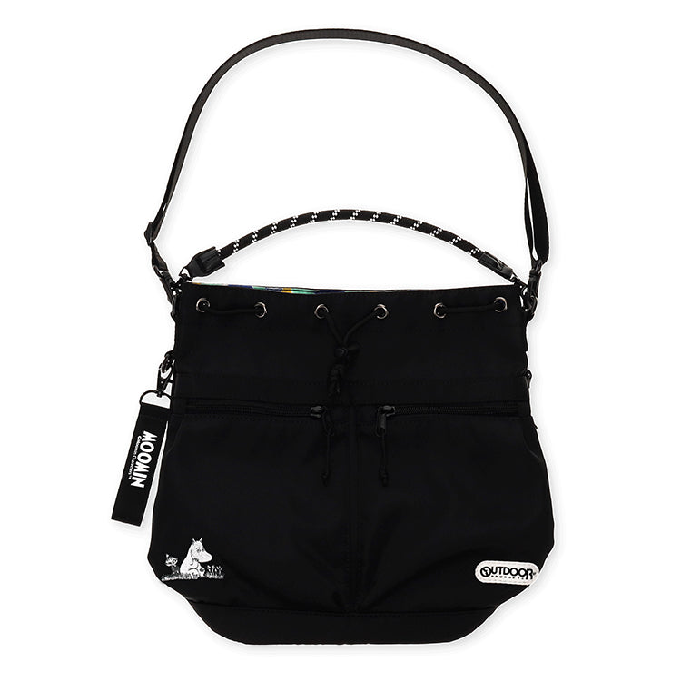 OUTDOOR PRODUCTS 巾着ショルダーバッグ（ムーミン＆リトルミイ）MON703BK-5