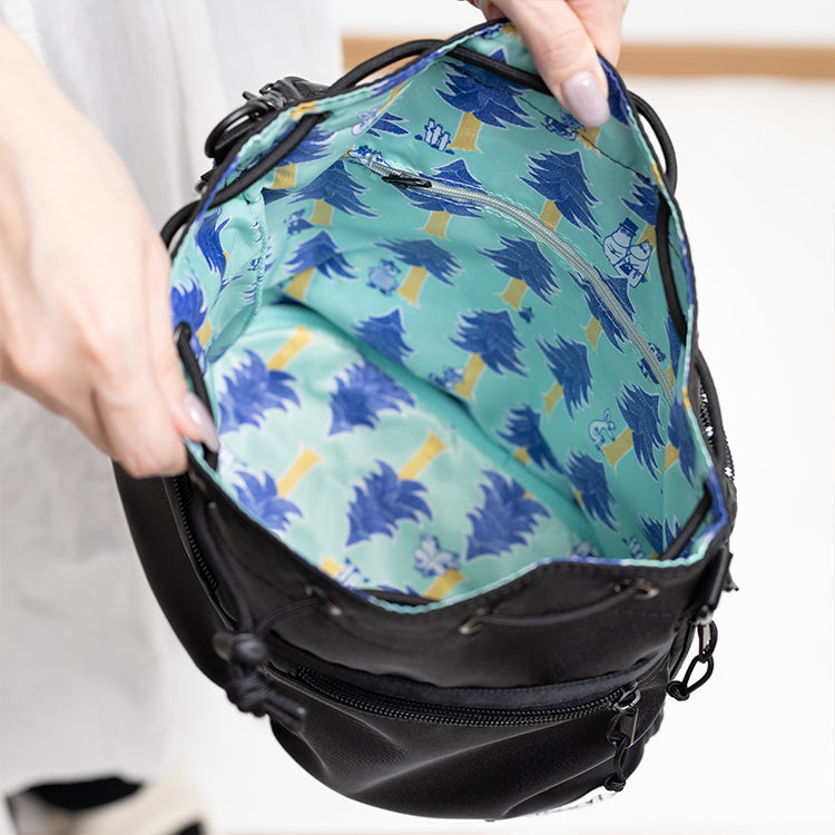 OUTDOOR PRODUCTS 巾着ショルダーバッグ（ムーミン＆リトルミイ）MON703BK-5