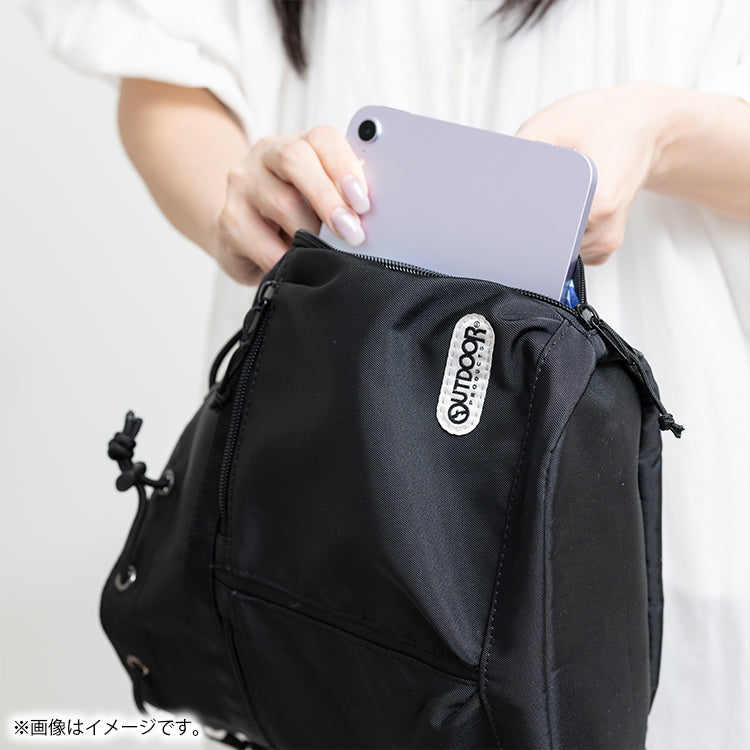 OUTDOOR PRODUCTS 巾着ショルダーバッグ（ムーミン＆リトルミイ）MON703BK-5