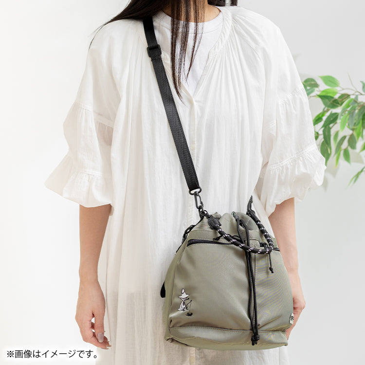 OUTDOOR PRODUCTS 巾着ショルダーバッグ（スナフキン）MON704KH-4