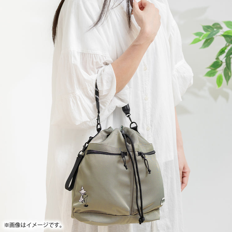 OUTDOOR PRODUCTS 巾着ショルダーバッグ（スナフキン）MON704KH-4