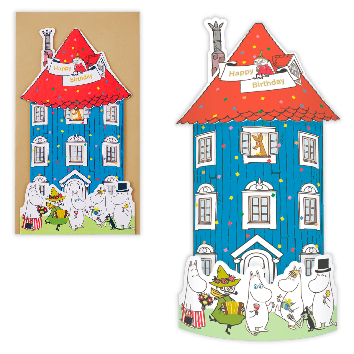 立体バースデーカード（ムーミンハウス）839932 - MOOMIN SHOP