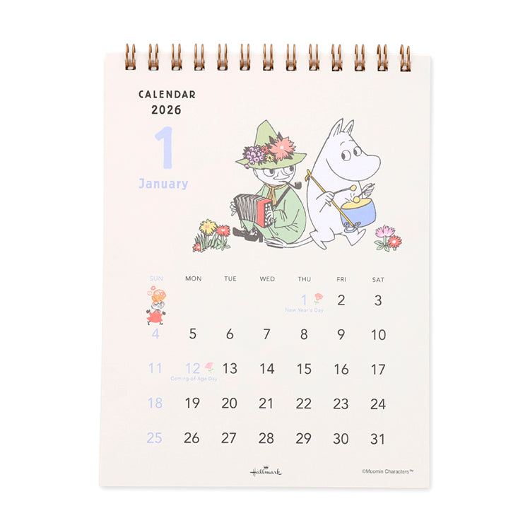 縦型卓上カレンダー（リトルミイ）845605【2026年1月始まり】▲SALE