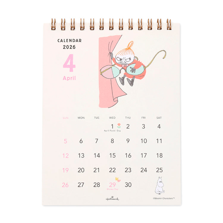 縦型卓上カレンダー（リトルミイ）845605【2026年1月始まり】▲SALE