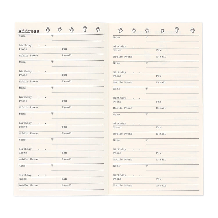 スリムマンスリーダイアリー（80th ALL STARS/仲間たち）845803【2025年10月始まり】▲SALE