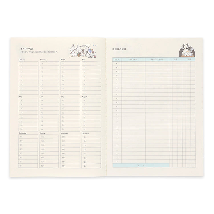 A5ファミリーマンスリーダイアリー（リトルミイ）845889【2025年12月始まり】▲SALE