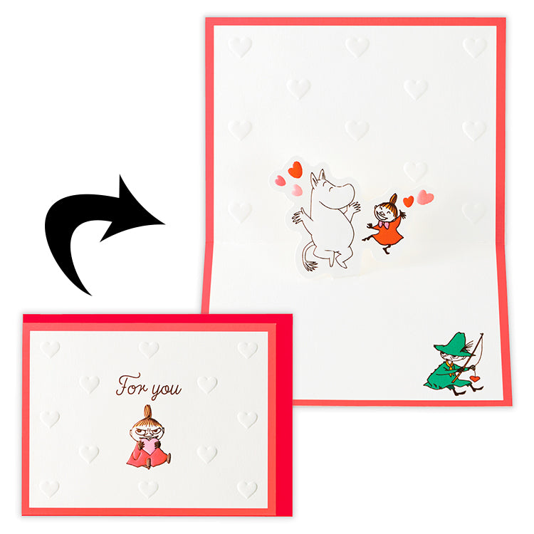 立体グリーティングカード（リトルミイ/エンボスハート）849696