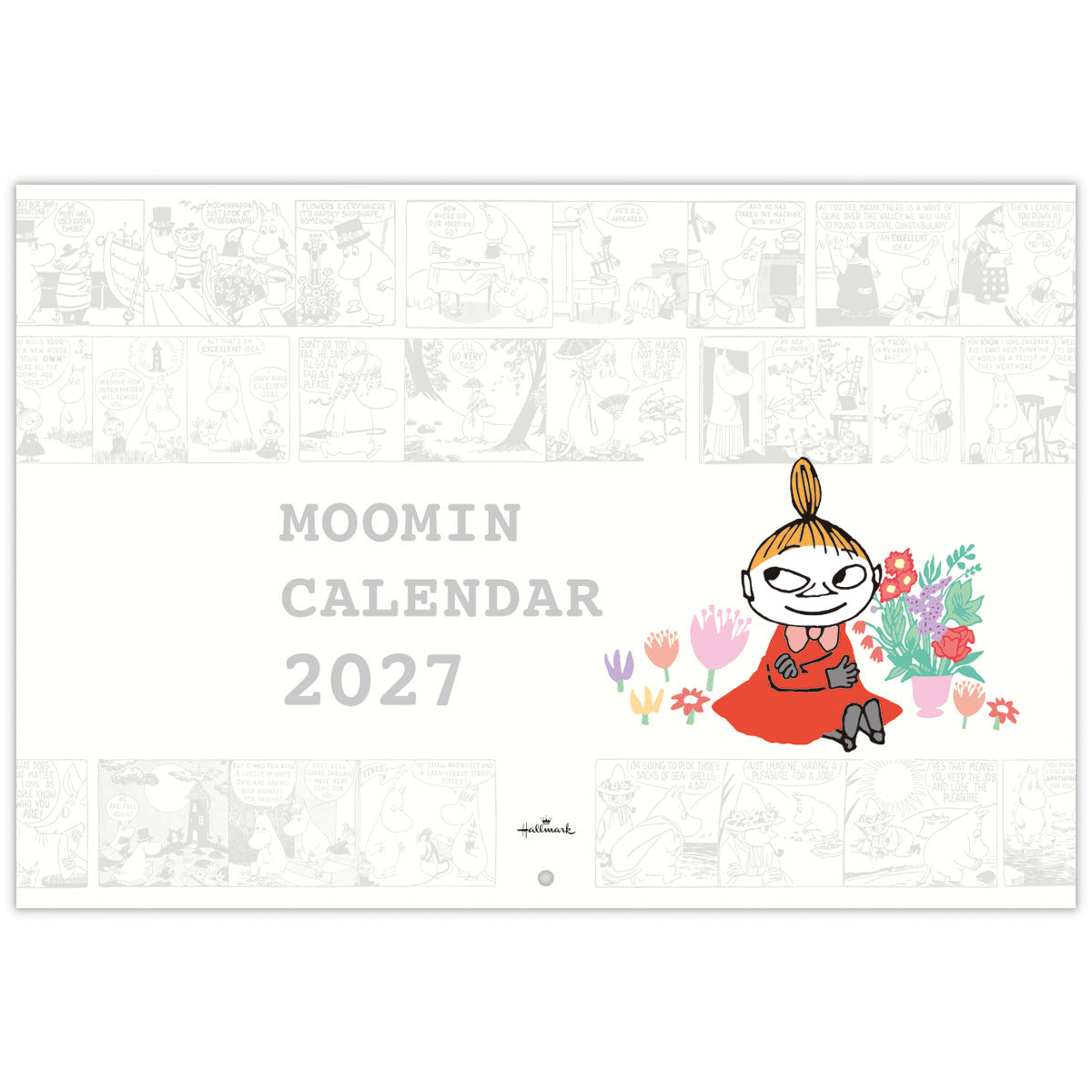二つ折り壁掛けカレンダー大（リトルミイ）853259【2027年1月始まり
