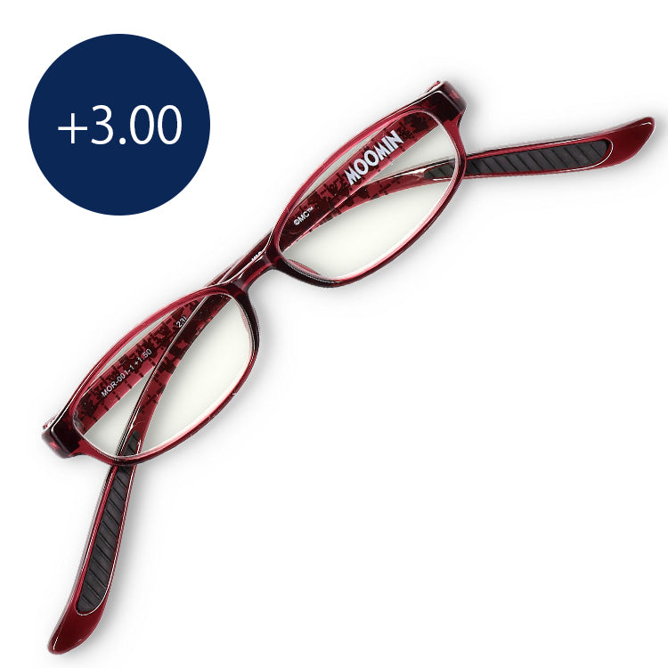 首掛け老眼鏡（ムーミン/パープル）MOR001-1+3.00 - MOOMIN SHOP