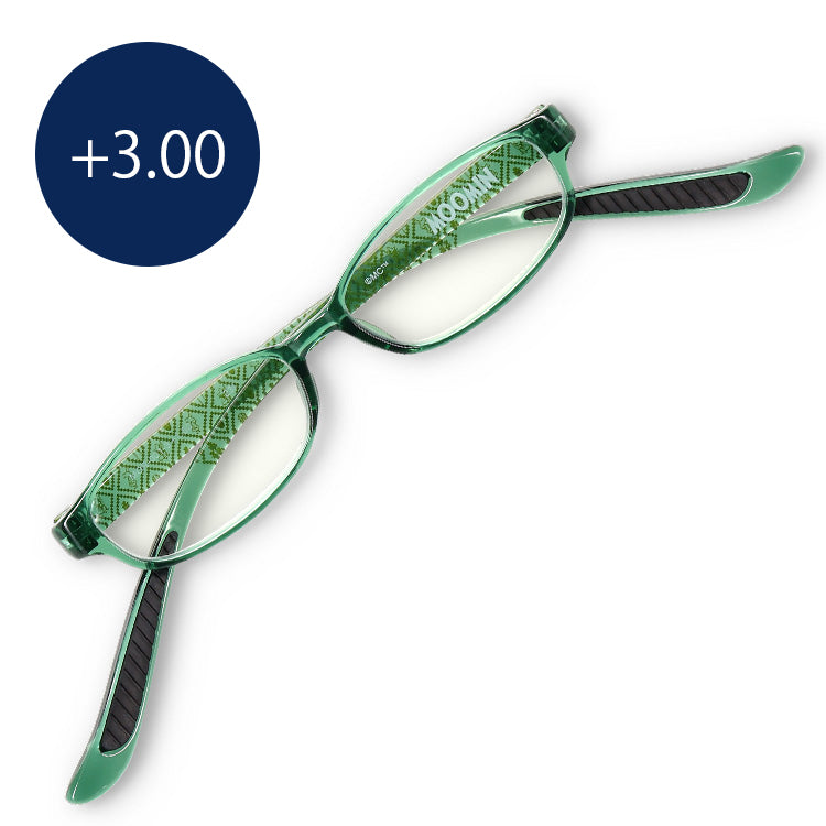 首掛け老眼鏡（スナフキン/エメラルド）MOR001-3+3.00 - MOOMIN SHOP