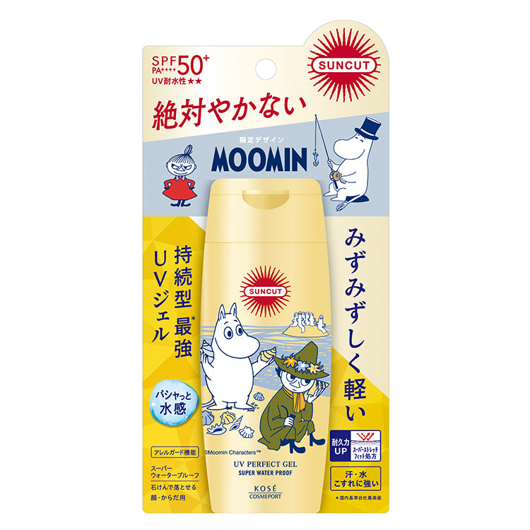 サンカットR　パーフェクトUVジェル80g SPF50+（ムーミン＆スナフキン）【航空便不可】▲SALE