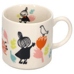 リトルミィとニンニイラスト ガラス製マグカップまとめ売り マグ（リトルミイ/小鳥）MM17001-11 - MOOMIN SHOP