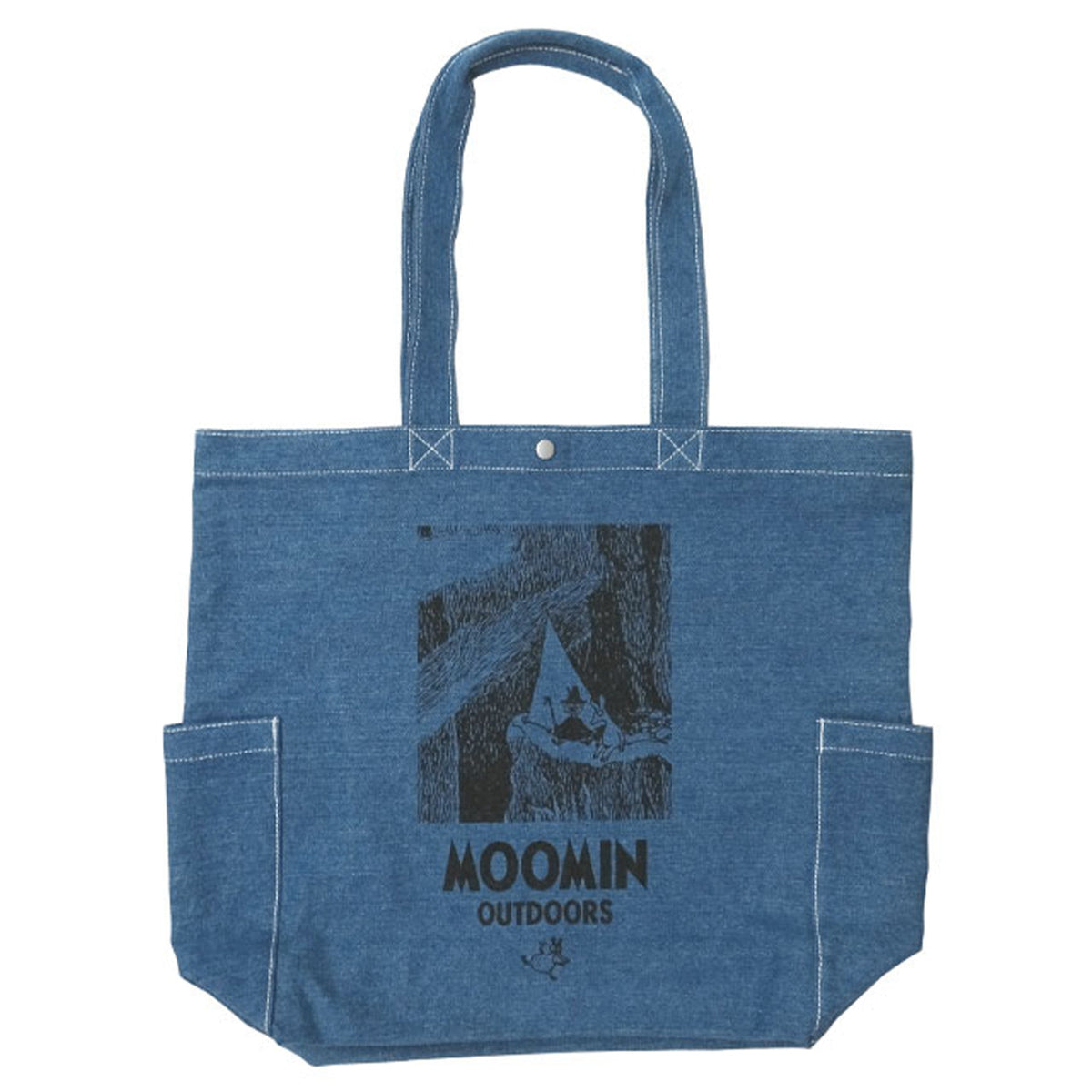 デニムトートバッグ（MOOMIN OUTDOORS/ロゴアート）MM-6608