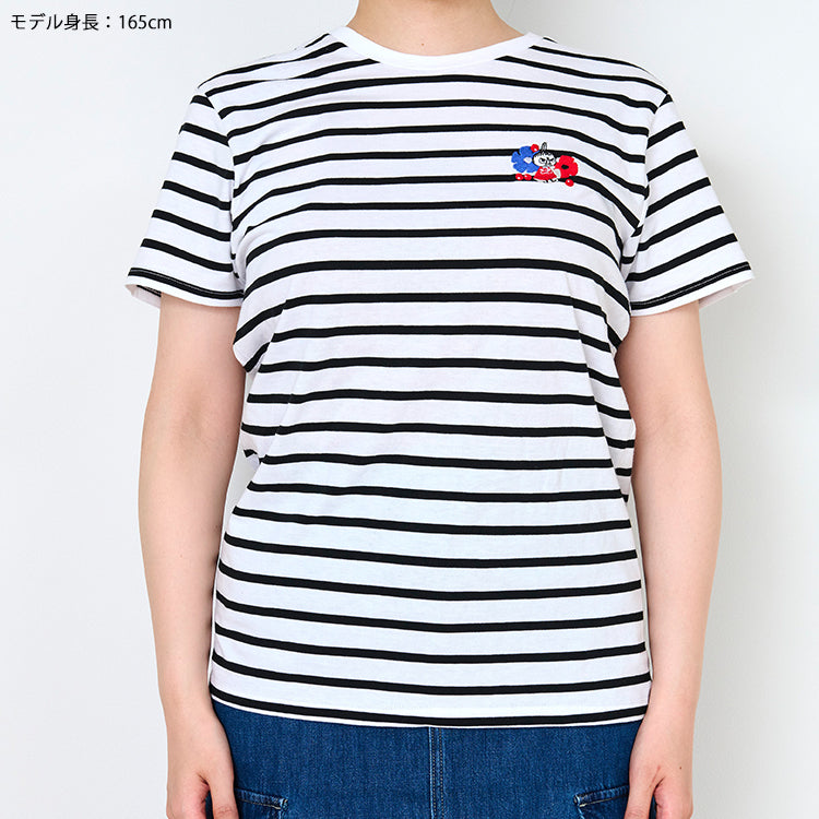 ボーダーTシャツ（ケサクッカ リトルミイ/WH×BK)MM-8596