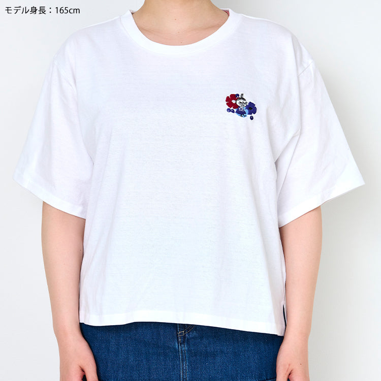 刺しゅうビッグTシャツ（ケサクッカ リトルミイ/WH)MM-8599