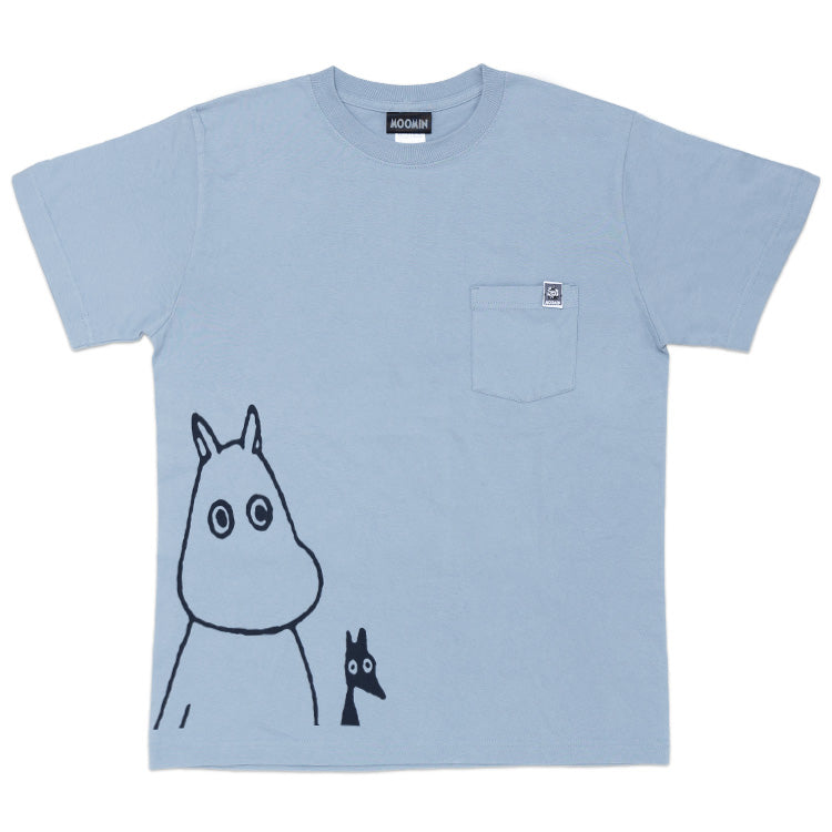 ポケットTシャツ M（ムーミン/BL)MM-8696 - MOOMIN SHOP