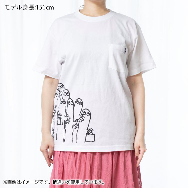 ポケットTシャツ M（ムーミン/BL)MM-8696