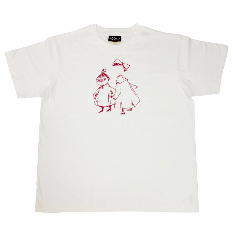 ムーミン グッズ オーガニックＴシャツMサイズ（リトルミイ＆ニンニ/NL）MM-9364