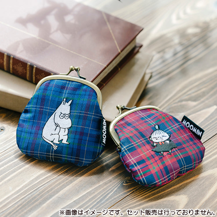 チェックジャガードがま口財布（アングリームーミン/BL）MM-9422
