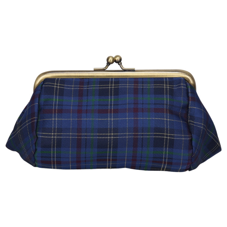 チェックジャガードがま口ポーチ（ムーミン/BL）MM-9424