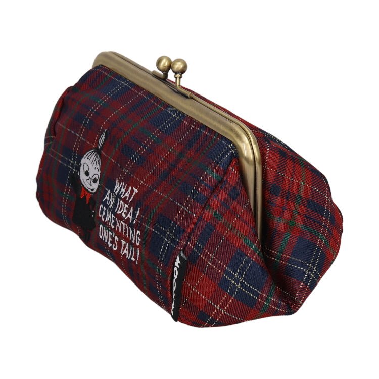 チェックジャガードがま口ポーチ（リトルミイ/RD）MM-9425