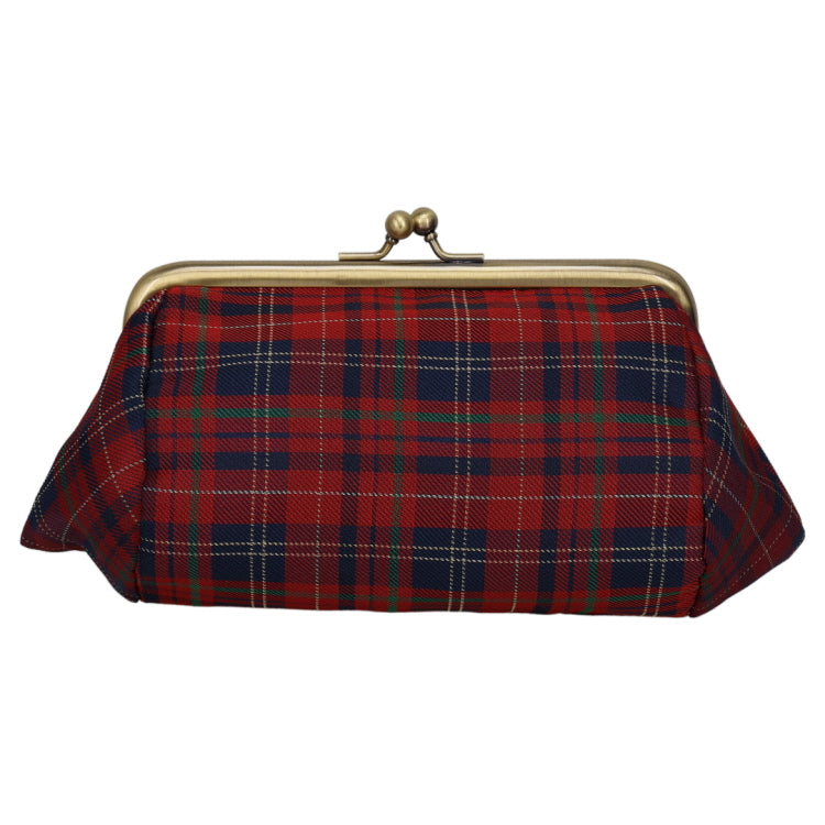 チェックジャガードがま口ポーチ（リトルミイ/RD）MM-9425