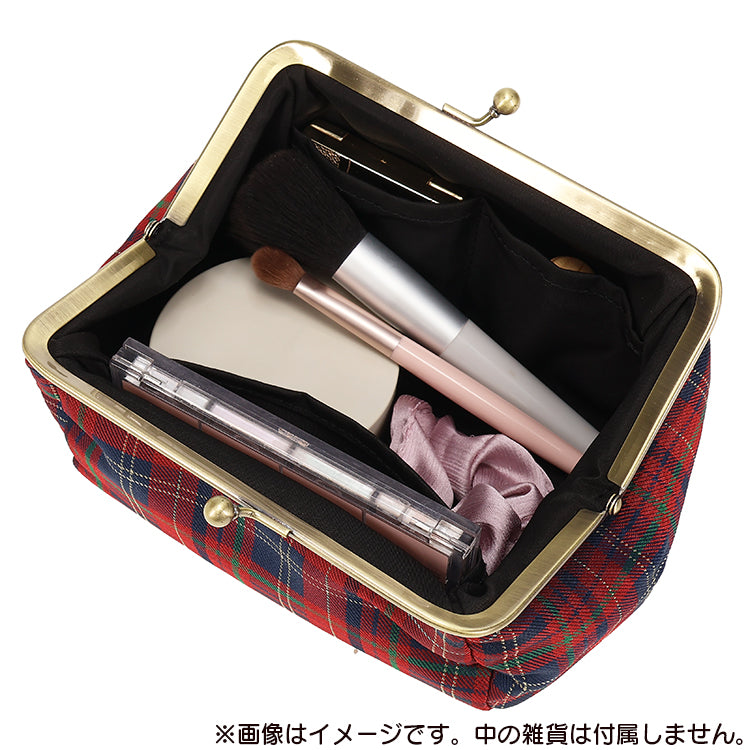 チェックジャガードがま口ポーチ（リトルミイ/RD）MM-9425